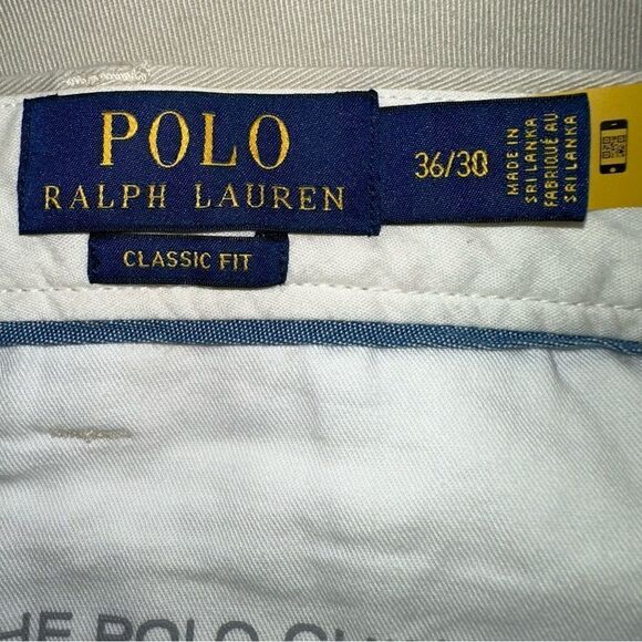 Polo Ralph Lauren Beige Classic Fit Khaki Twill Chino‎ Embroidered Logo Pants - Picture 2 of 9